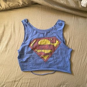 Vintage handmade Superman Crop top